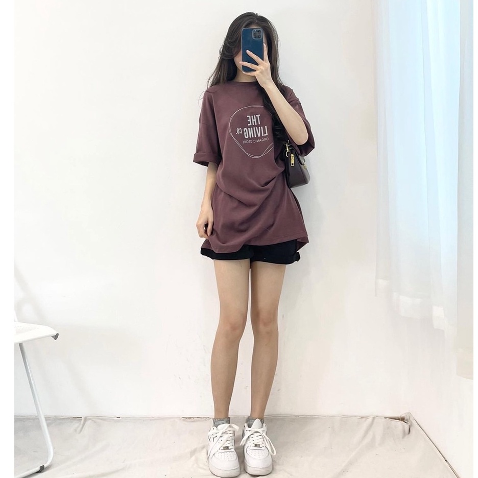 Áo phông 3158 cotton khô form rộng nữ quảng châu THELEVING NH13