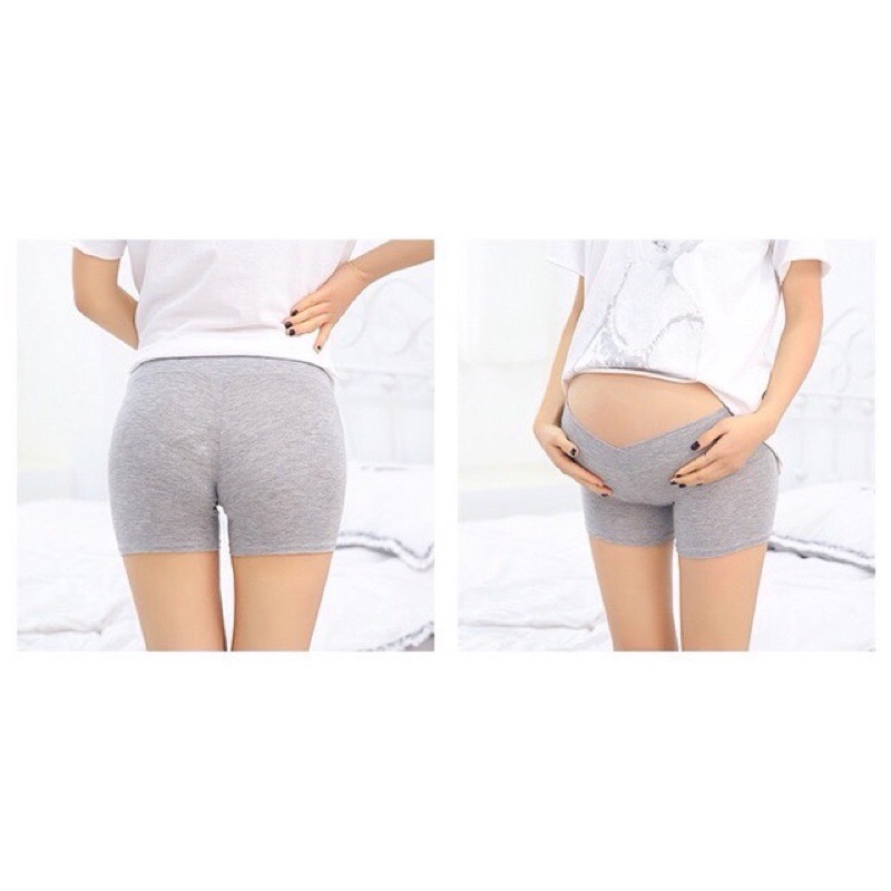 Quần mặc trong Váy Bà Bầu cạp chéo hàng Quảng Châu ,chất cotton mềm mịn,không bai ,không xù,có size theo từng thai kì