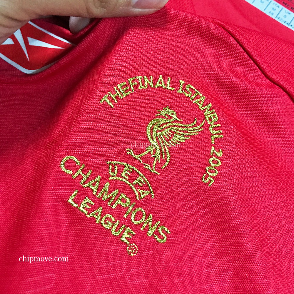 [GIÁ TỐT] Áo bóng đá Liverpool Retro 2005 Đỏ sân nhà Thái cao cấp