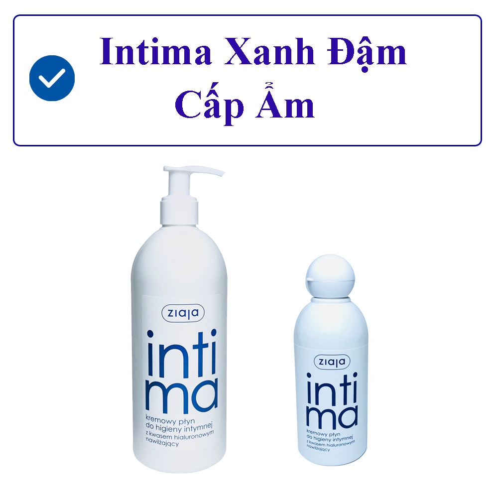 Dung dịch vệ sinh phụ nữ Intima Ziaja , Dung dịch vệ sinh vùng kín gel phụ khoa giảm ngứa mùi hôi khí hư 200 - 500ml