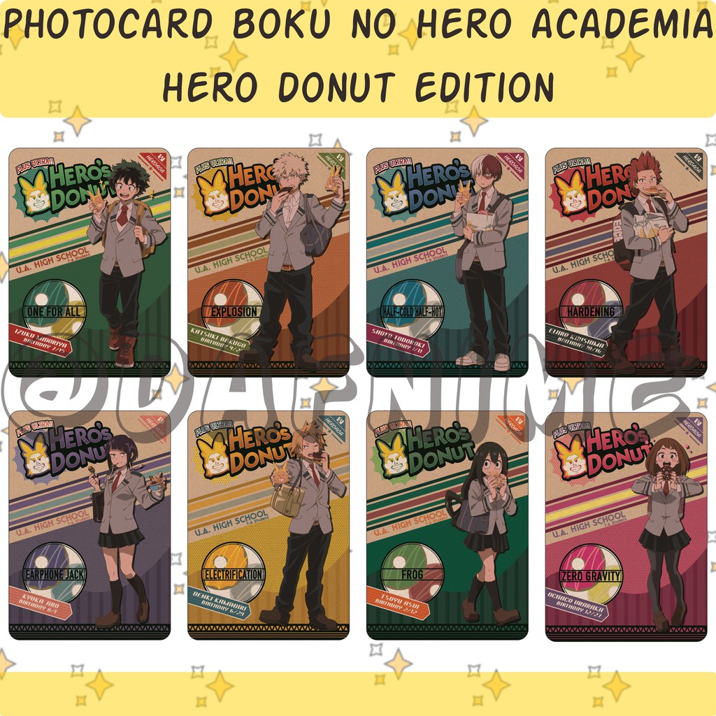 Bộ Thẻ Ảnh Nhân Vật Anime NO HERO ACADEMIA | Midoriya Todorki Baokgo