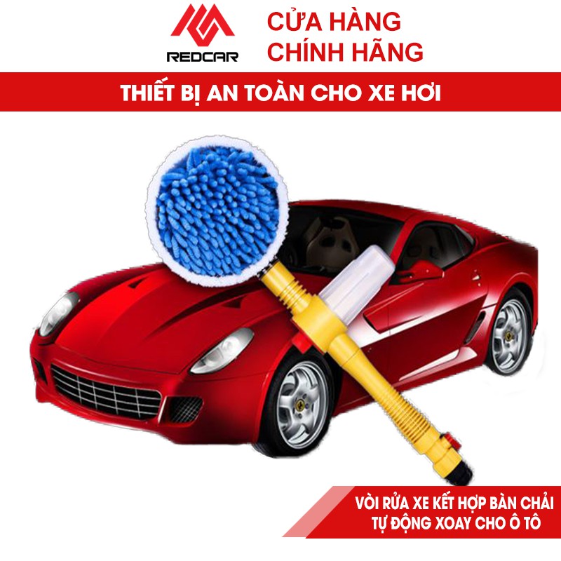 Đầu Vòi Rửa Xe Ô Tô Kết Hợp Bàn Chải Cọ Xoay Tự Động, Tiết Kiệm Thời Gian, Rửa Nhanh, Rửa Sạch Xe Hiệu Qủa