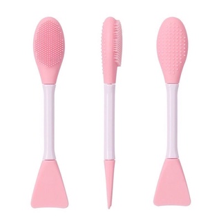 Cọ rửa mặt đắp mặt nạ 2 đầu silicon