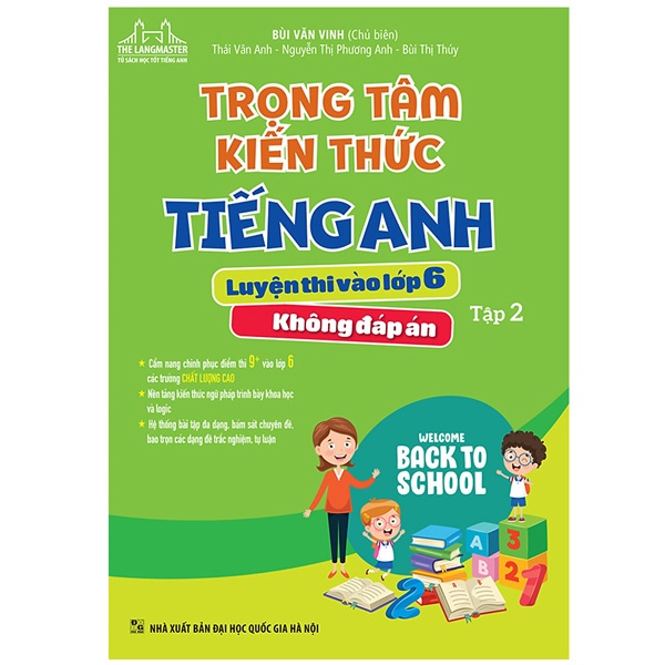 Sách - Combo Trọng Tâm Kiến Thức Tiếng Anh Luyện Thi Vào Lớp 6 - Tập 1 (Không Đáp Án)