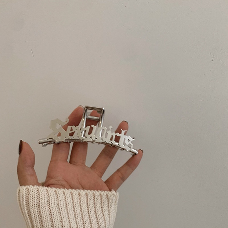 Kẹp Tóc Hình Cá Mập Màu Bạc 19A1264 Thời Trang Hàn Quốc Độc Đáo