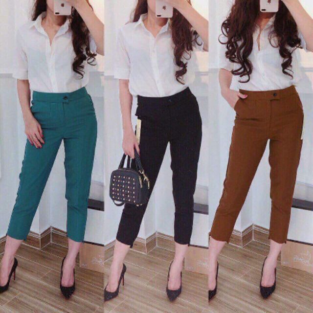 Quần baggy ống lệch L1 (4 màu )