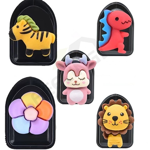 FEELING  Móc Treo Đồ Mini Dán Tường Đa Năng Họa Tiết Hoạt Hình Năm