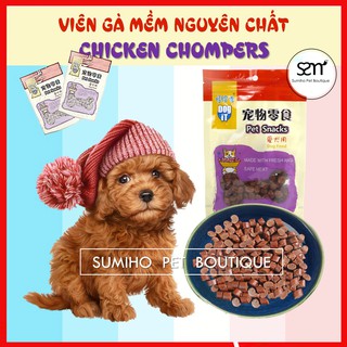 Viên thịt gà mềm cho chó Chicken Chompers (99gr) bánh thưởng cho chó