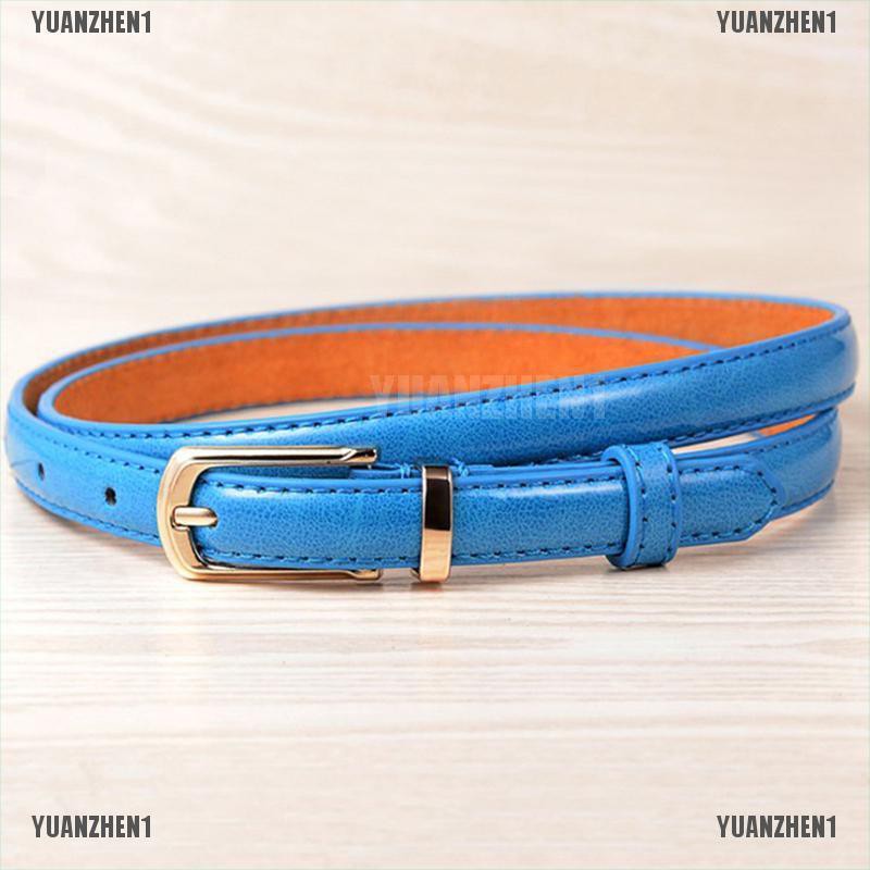 Thắt Lưng Da PU Mỏng Màu Trơn YUANZHEN1 [Yuanzhen] Cho Nữ