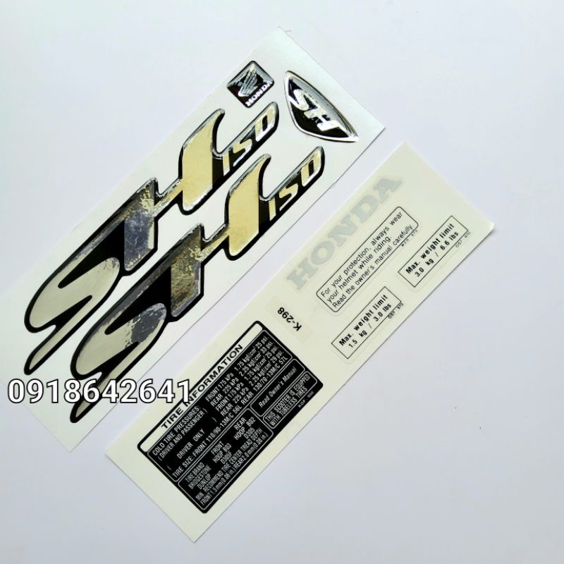 Bộ tem chữ Sh 150 việt đời 2008 kèm thông số như zin