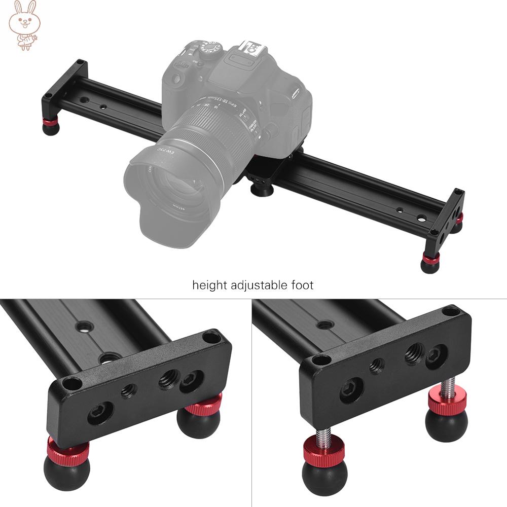 Only♥Andoer 40cm/16inch Aluminum Alloy Camera Track Slider Video Stabilizer Rail for DSLR Camera Camcorder DV Film Photography, Load up to 11Lbs