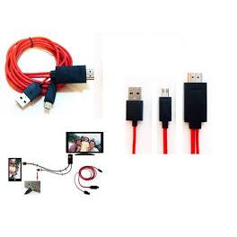 [Mã ELFLASH5 giảm 20K đơn 50K] Cáp MHL to HDMI dùng cho các dòng điện thoại S3/S4/S5 trở lên (11pin)