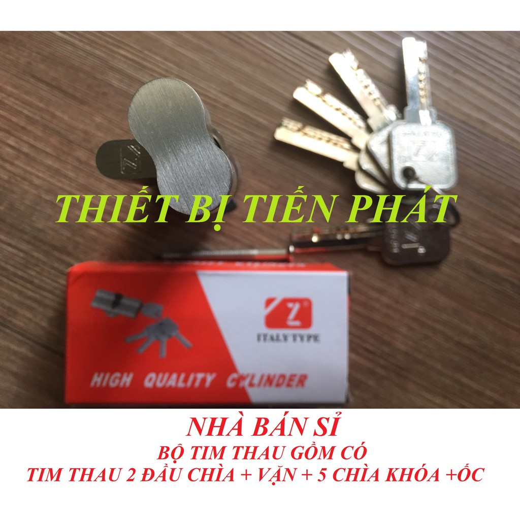 Tim Thau Đồng ZANI ITALY 7 Bi Gồm 2 Đầu Chìa +  Núm Vặn + 5 Chìa Khóa Vi Tính (Chính Hãng)