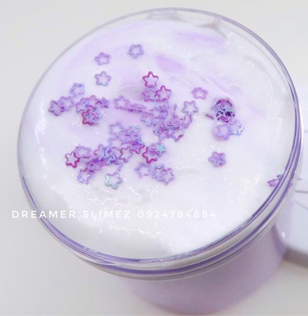 ĐỒ CHƠI SLIME GRAPE ICE CREAM FLOAT - KEM NHO BUTTER SLIME - FLUFY SLIME