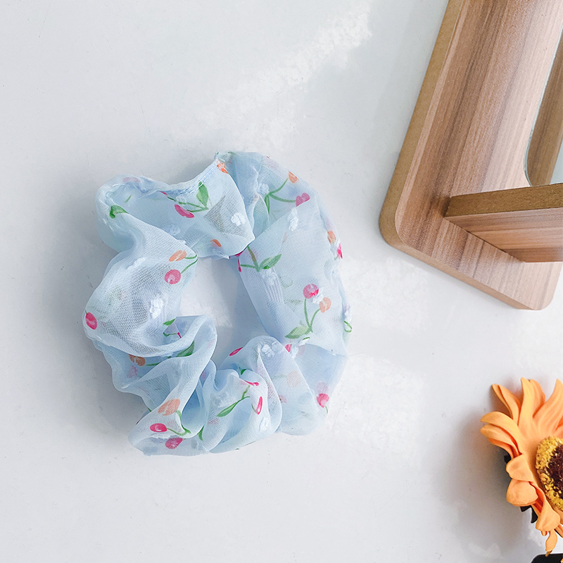 Dây Buộc Tóc Đính Hoa Xinh Xắn Cho Bé Gái