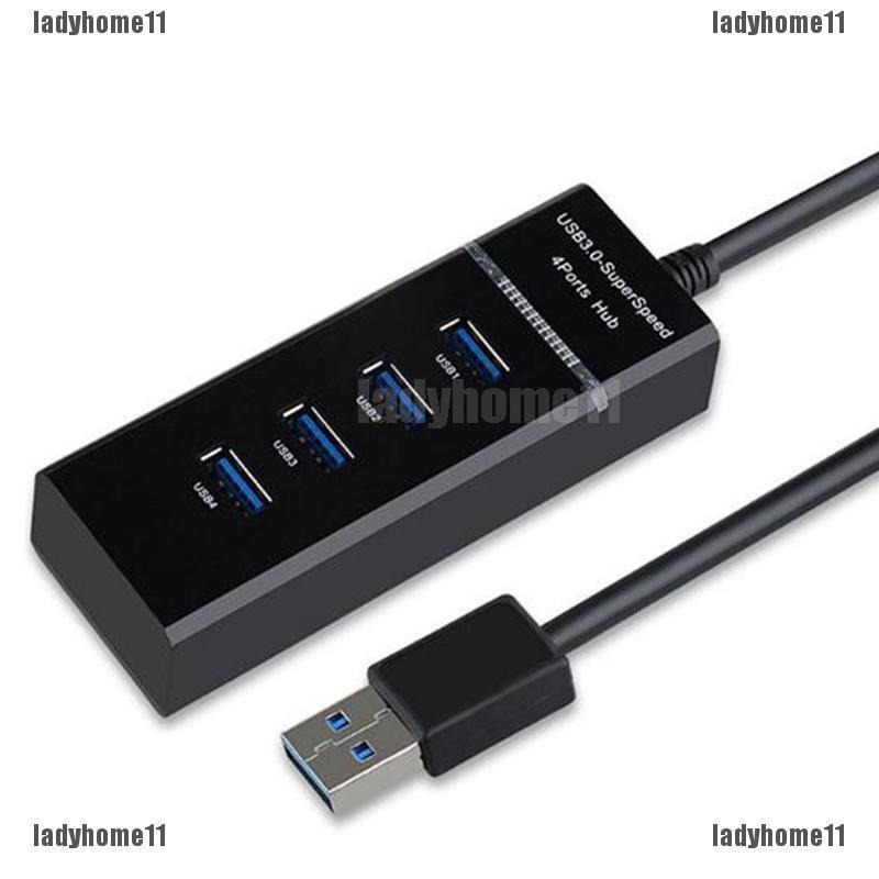 LHE High Speed 4 Port USB 3.0 Multi HUB Splitter Expansion Desktop PC Laptop Adapter