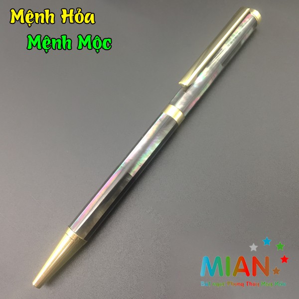 Bút khảm trai ngọc Cao cấp Xanh đen - Bút ký cao cấp