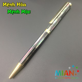 [RẺ VÔ ĐỊCH] Bút khảm trai ngọc Cao cấp Xanh đen - Bút ký cao cấp