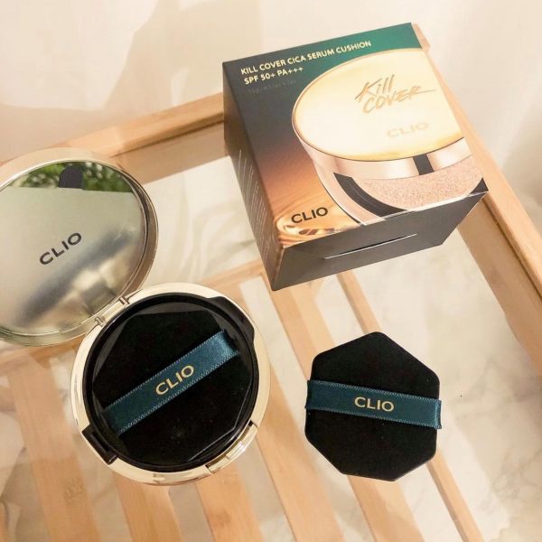 - SET PHẤN NƯỚC CLIO KILL COVER FOUNWEAR XP CUSHION, Veganwear, GLOW, Fixer, ALL NEW, AMPOULE, Cica serum
