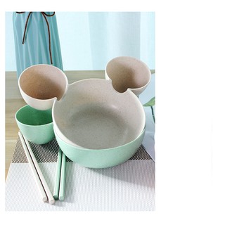Chén đựng thức ăn 3 ngăn Mickey