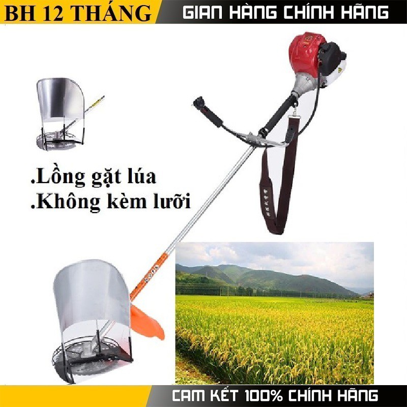 Lồng gặt lúa gắn máy cắt cỏ