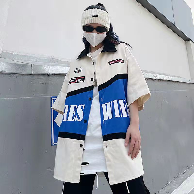 Áo polo Tay Ngắn Dáng Rộng Phong Cách Hàn Quốc Thời Trang Cho Nam