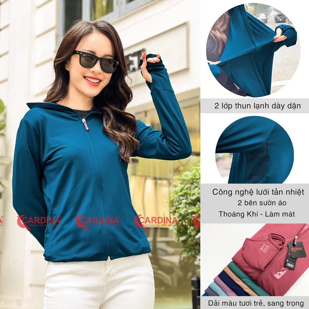 [Freeship đơn từ 0đ] [Hàng Hè 2021] Áo Chống Nắng 2 Lớp Chất Thun lạnh Chính Hãng Cardina | BigBuy360 - bigbuy360.vn