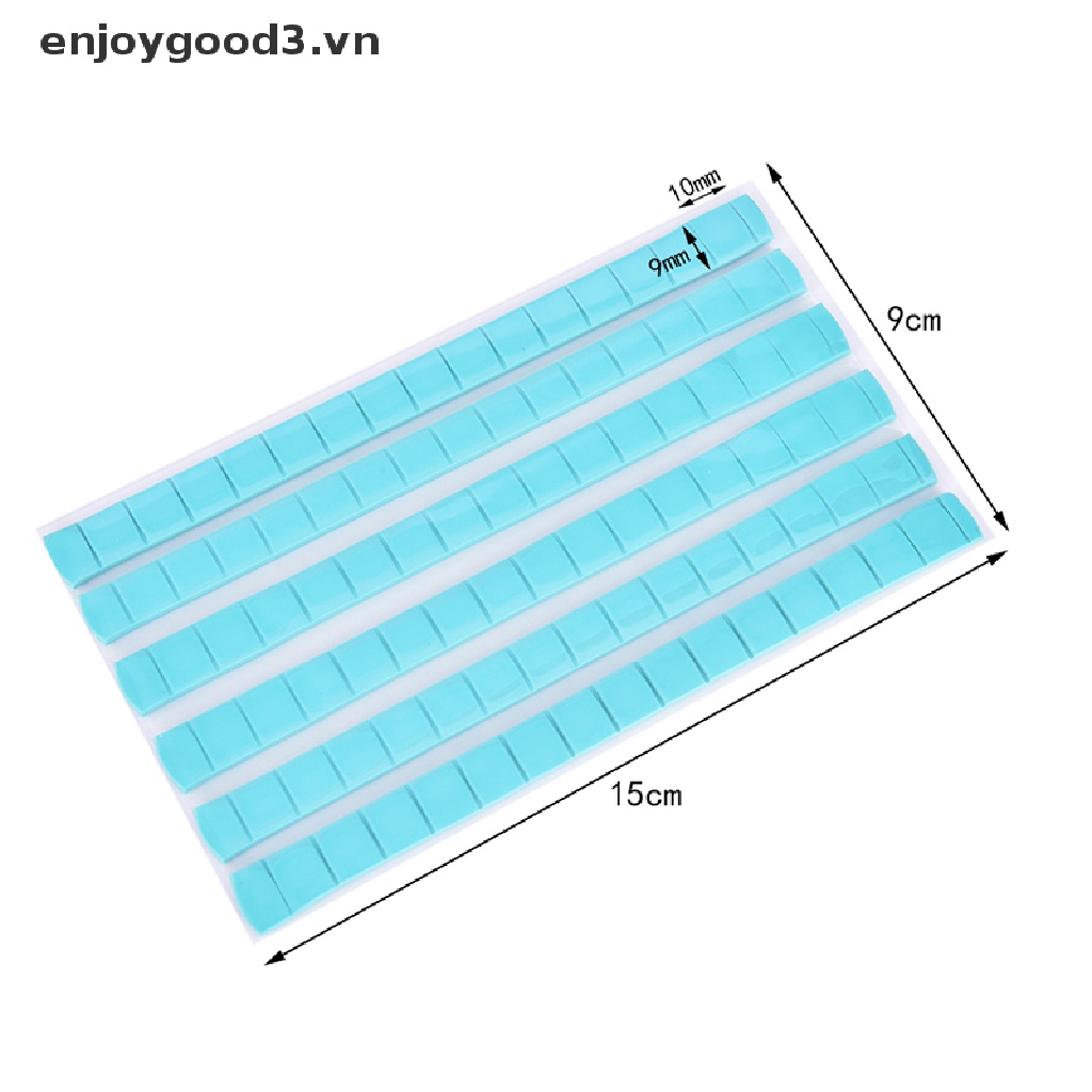 Keo dán móng tay bằng đất sét màu trắng xanh có thể tái sử dụng<br>