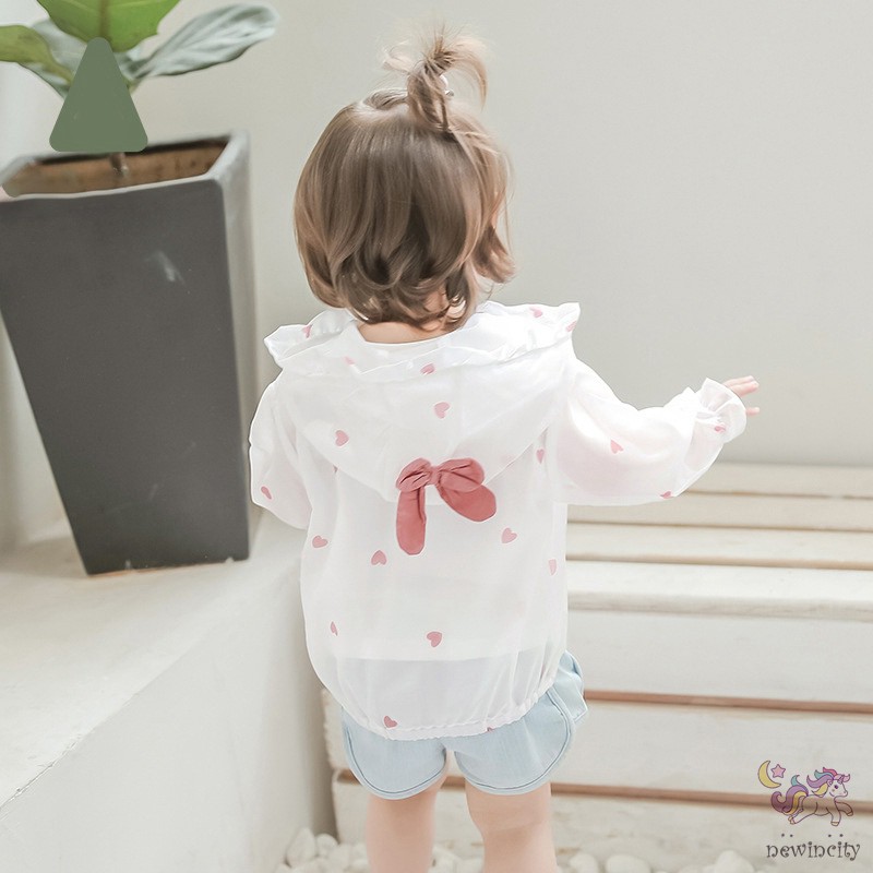 Áo Khoác Chống Nắng Thoáng Mát Thời Trang Mùa Hè Dành Cho Bé Gái