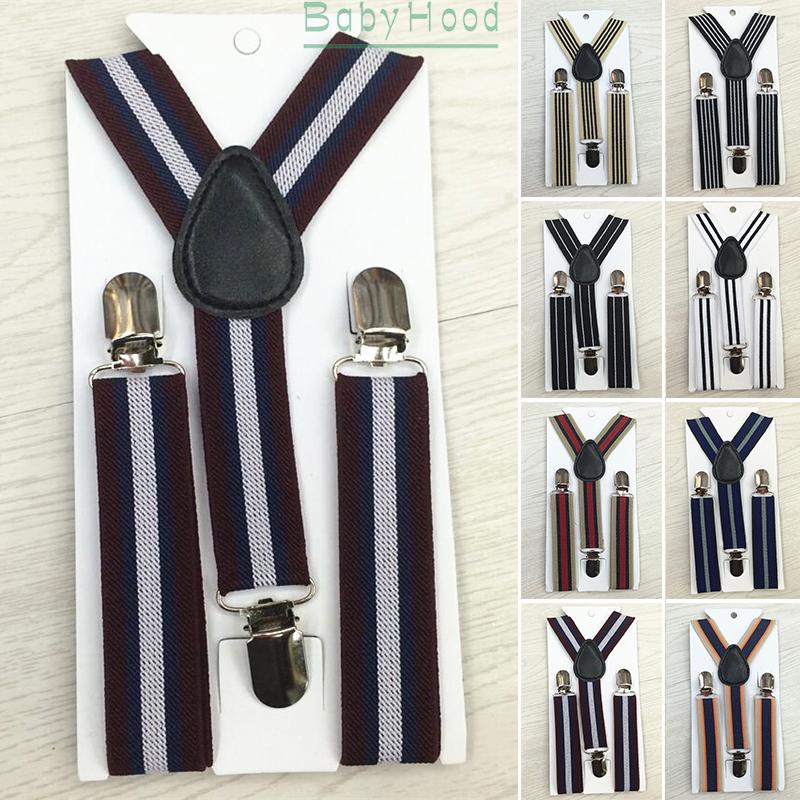 Dây đai cố định quần hình chữ Y in kẻ sọc thời trang cho bé trai