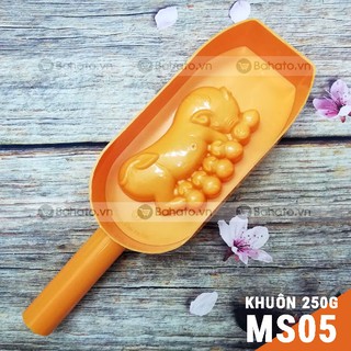 Khuôn bánh trung thu gõ heo bầy 250g (MS05)