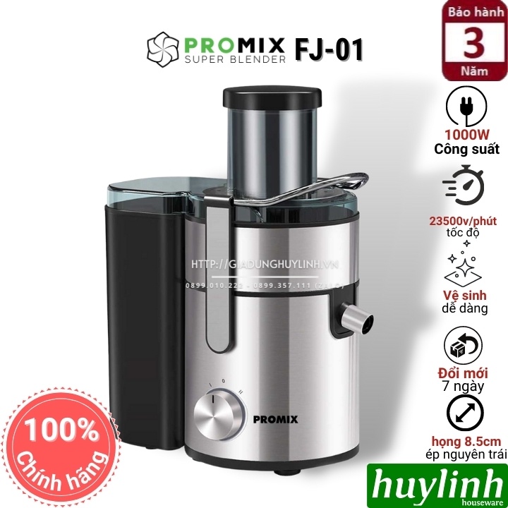 [Mã ELHAMS5 giảm 6% đơn 300K] Máy ép trái cây Promix FJ-01 - 1000W