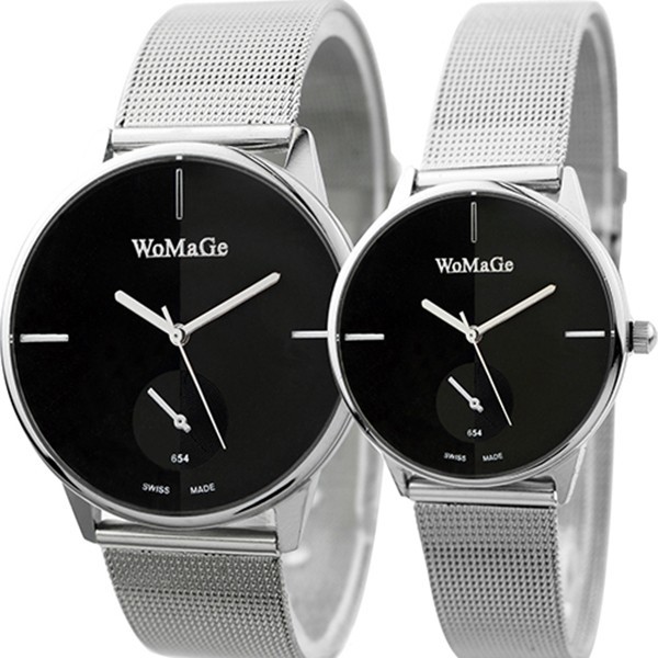 Đồng hồ Quartz Unisex bằng thép không gỉ, kiểu dáng cổ điển cho nữ | BigBuy360 - bigbuy360.vn