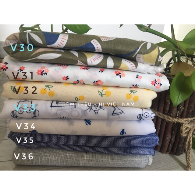 VẢI LINEN - THÔ - COTTON - OXFORD Các loại