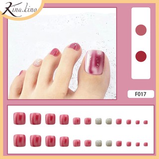 Móng chân giả cao cấp mẫu mới nhất 2021 hộp 24 móng đủ kích thước Kinakino phukienlamdep