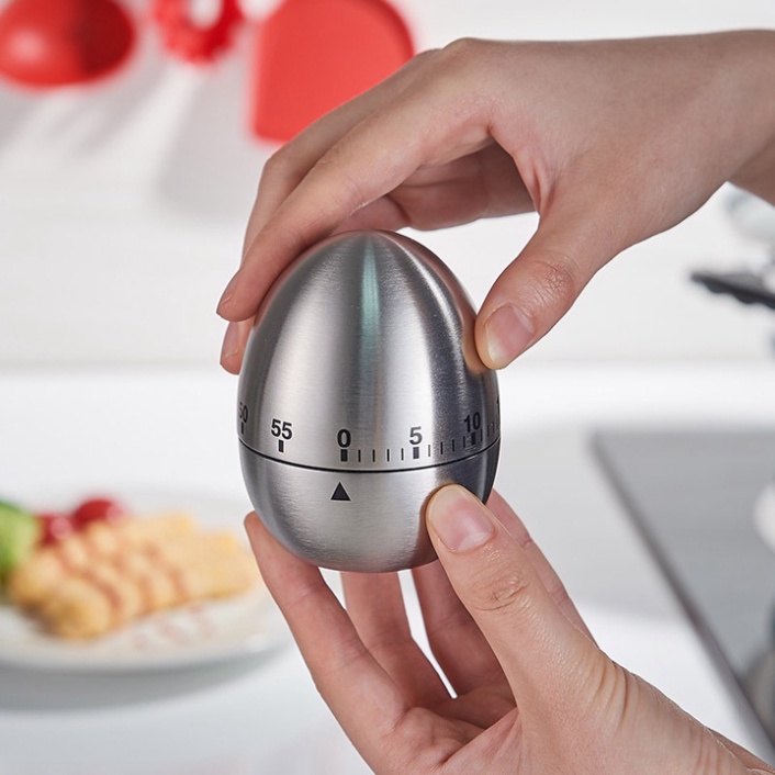Đồng hồ cơ học lên dây cót hẹn giờ có tiếng chuông reo nấu ăn - T0191