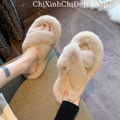 Dép đi mang trong nhà bông êm sang trọng dễ thương