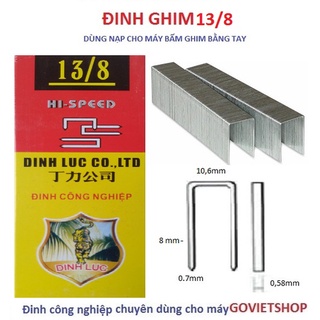 Ghim bấm gỗ 13/8 dùng cho máy đinh bấm tay, đinh bấm gỗ