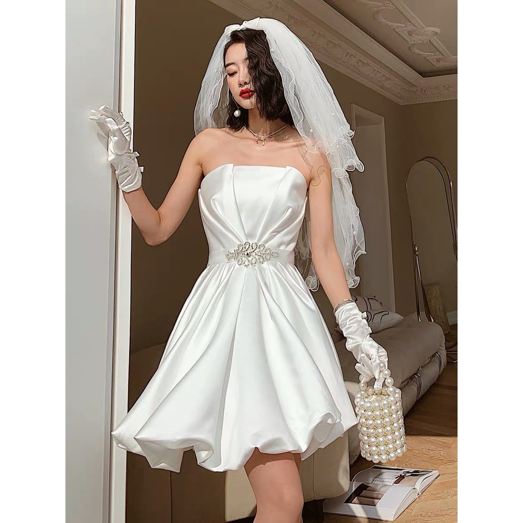 Đầm Phồng Cúp Ngực LSEOUL V1004 Ngọt Ngào Nữ Tính