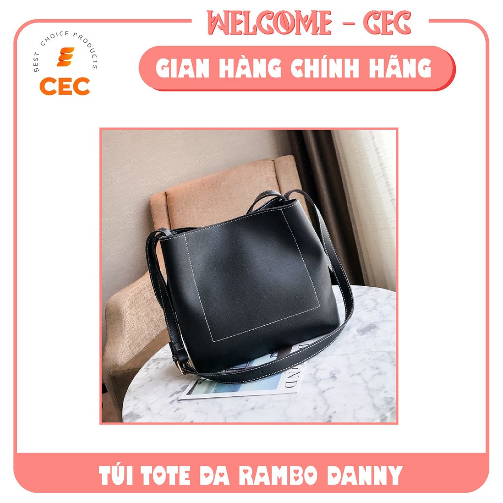 Túi xách da cho Nữ Rambo Danny, Túi thời trang trẻ 2021 bằng da đeo vai kích thước 30x25cm TX10 [CEC Store]