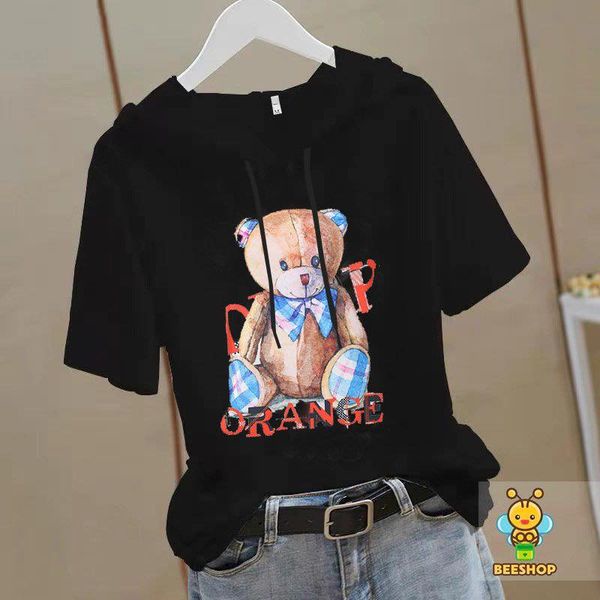 Áo Hoodie gấu cho Bé Gái tới Size Đại chất cotton cao cấp Beeshop H22099