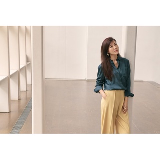 Áo sơ mi nữ lụa Hàn vnxk