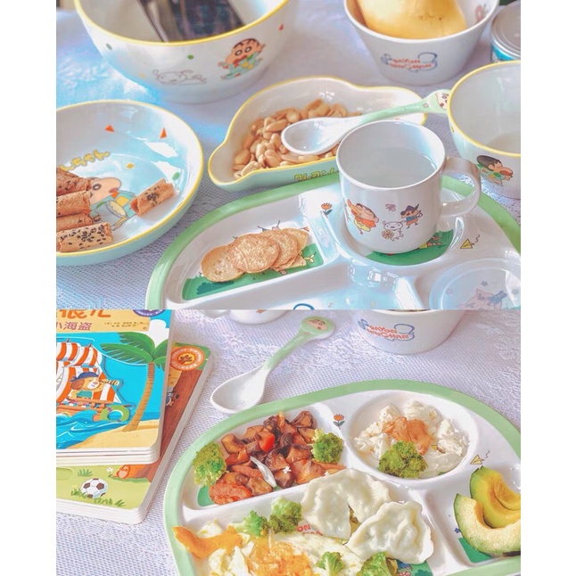 Bộ bát đĩa hình Shin cậu bé bút chì dành trẻ em