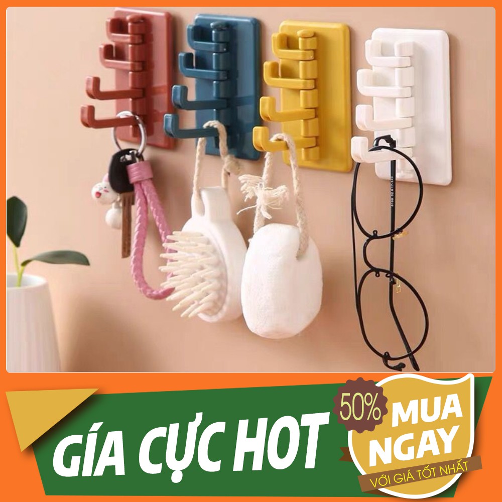 Móc Nhựa 4 Nhánh Treo Đồ Tiện Dụng,Nhựa Cứng Cao Cấp