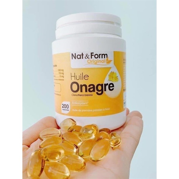 Viên uống tinh dầu hoa anh thảo NAT.FORM HUILE D'ONARGE 200v | BigBuy360 - bigbuy360.vn