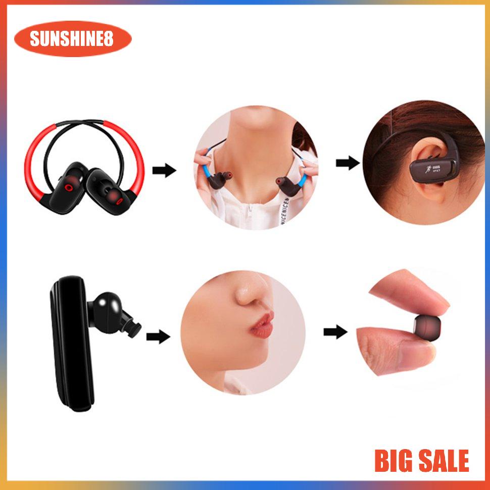 【SUN】Wireless Headset Sports Head-Neck Style Binaural Stereo Rear-Mounted 1 Pcs