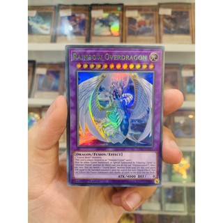 Thẻ Bài Lẻ YugiOh! Mã LDS1-EN101 - Rainbow Overdragon - Ultra Rare (Green) - 1st Edition