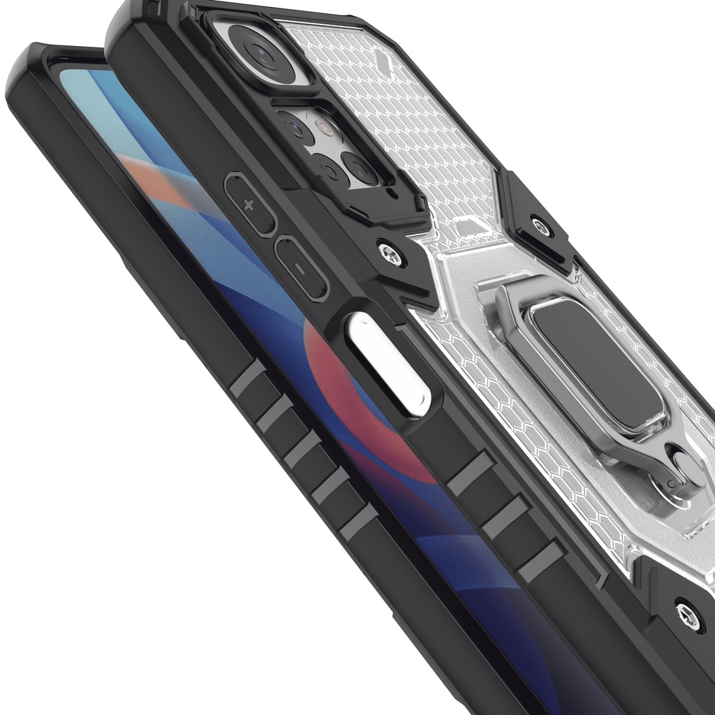 Ốp lưng Redmi Note 11 / Note 11s 6.43' tổ Ong Iring không gian mới chống sốc giá đỡ xem phim bảo vệ toàn diện