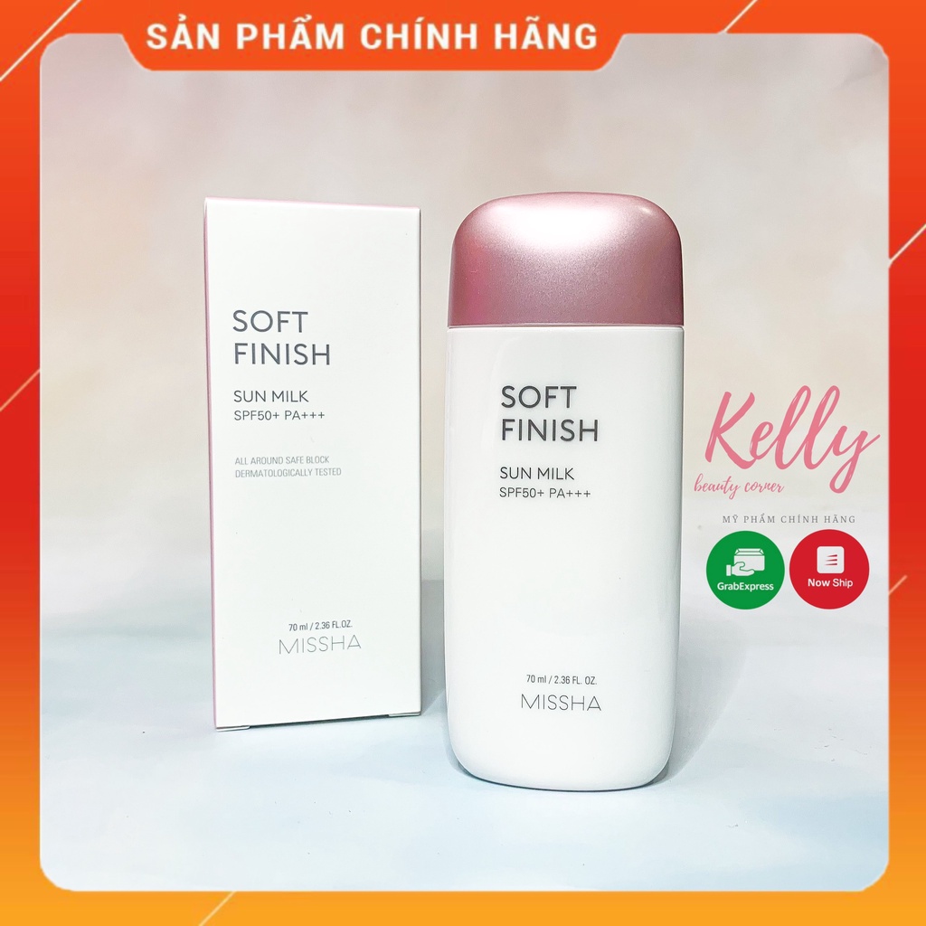 Sữa chống nắng Missha Soft Finish Sun Milk SPF50+/PA+++
