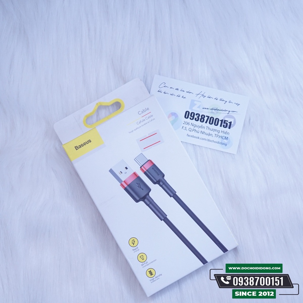 Cáp Sạc Nhanh Baseus Cafule Type-C USB Cho Smartphone